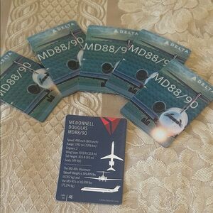 Delta MD88/90 Aircraft Playing Cards; Card #48.  6 cards available; $10 each OBO
